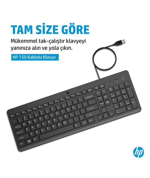 HP 150 Kablolu Klavye 664R5AA