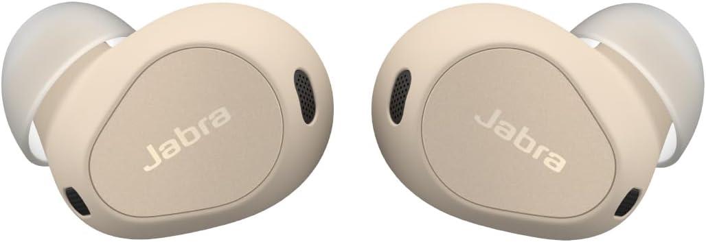 Jabra Elite 10 Kablosuz Kulaklık - Dolby Atmos Çevresel Ses Özelliğiyle Geliştirilmiş Aktif Gürültü Önleyici Kulaklıklar - Multipoint Bluetooth, Kablosuz Şarj - Krem