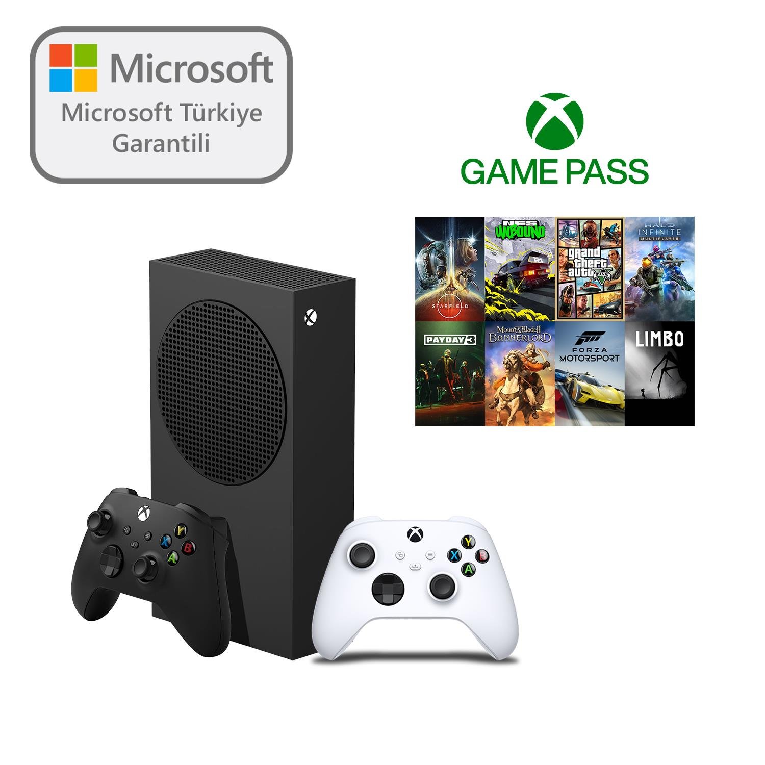 Microsoft XXU-00010 Xbox Series S 1TB SSD Oyun Konsolu Siyah + 1