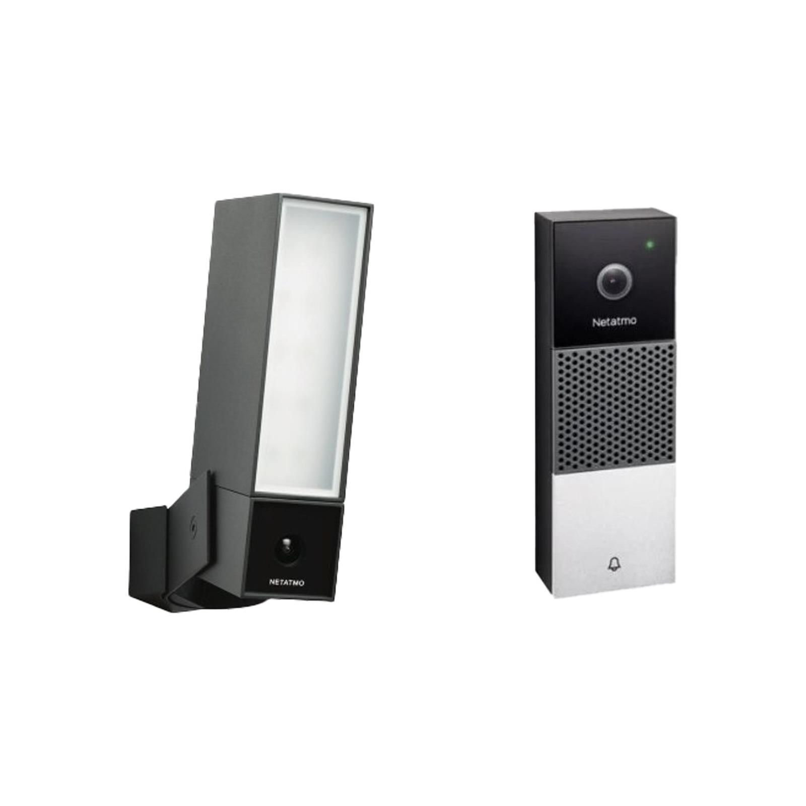 NETATMO Akıllı Dış Mekan Güvenlik Kamerası NOC-S-EC + Video Kapı Zili NDB-EC