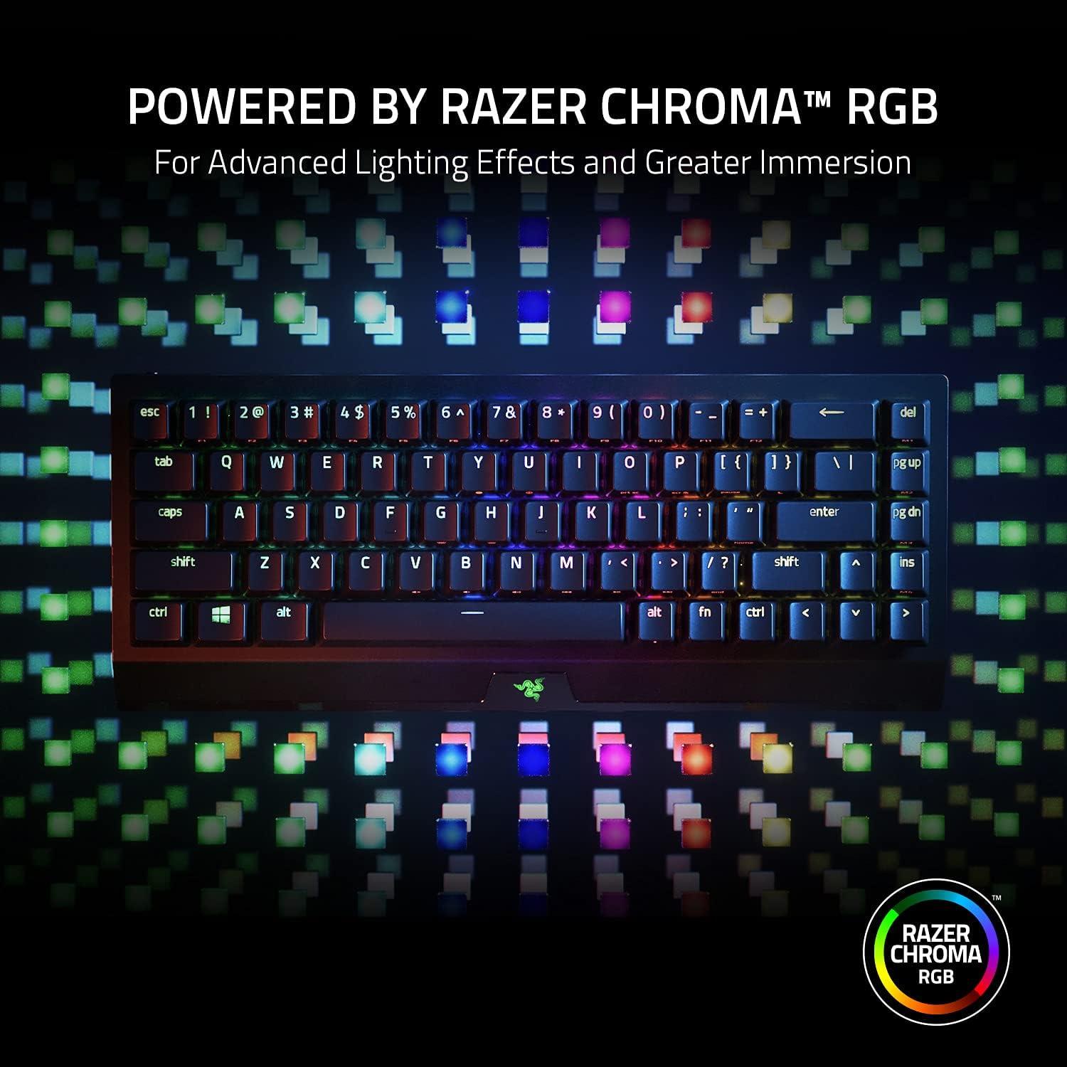Razer Blackwidow V3 Mini Green Switch HyperSpeed RGB Kablosuz Gaming  (Oyuncu) Klavye - RZ03-03891400-R3M1 - Nethouse