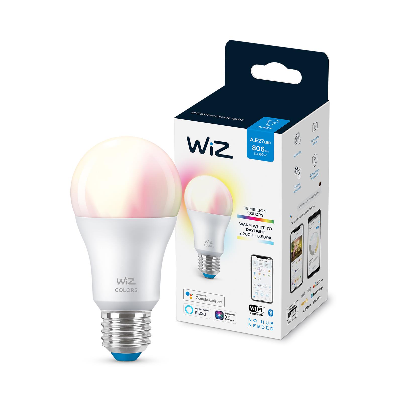 WIZ Wi-fi 60w A60 E27 922-65 Rgb 1pf/6 9290023836