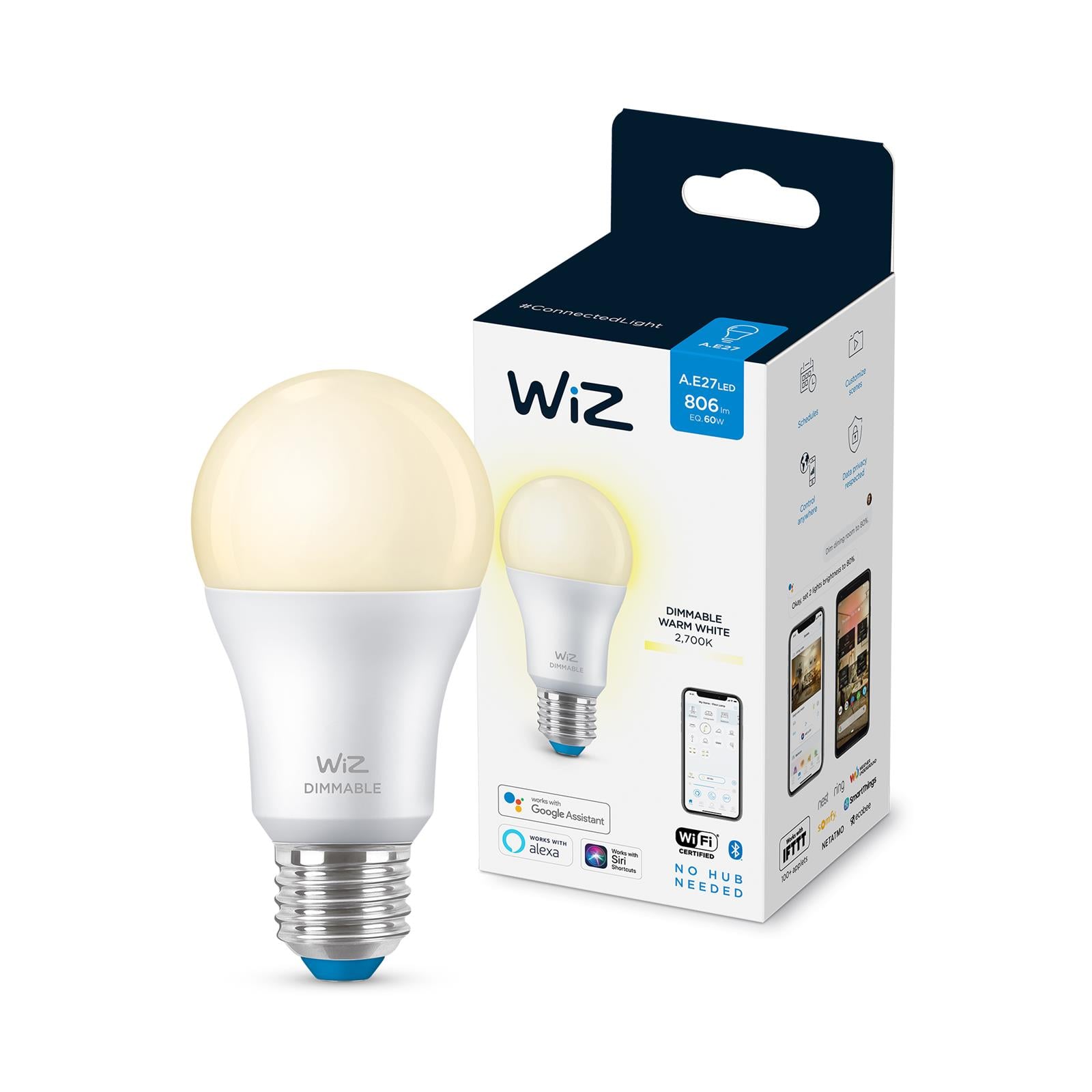 WIZ Wi-fi Ble 60w A60 E27 927 Dım 1pf/6 9290024502