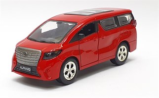 Toyota Alphard Çek Bırak Işıklı Araba - FY5008-12D-Alphard-Kırmızı