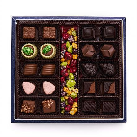 Spesiyal Hediye Çikolata Kutusu Lacivert 450g