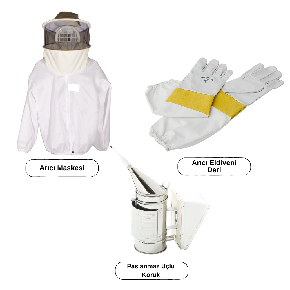 16 Parça Temel Arıcılık Malzemeleri Seti