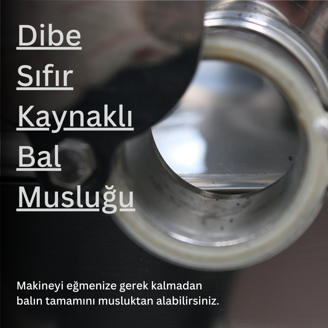 4 Çerçeveli Bal Süzme Makinesi Dadant Manuel AISI 304