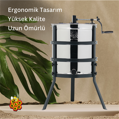 4 Çerçeveli Bal Süzme Makinesi Dadant Manuel 304 Sepet