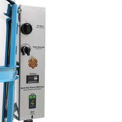 4 Çerçeveli Bal Süzme Makinesi Şarjlı AISI 304