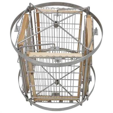 4 Çerçeveli İçten Dönerli Manuel Kasetli Bal Süzme Makinesi 304