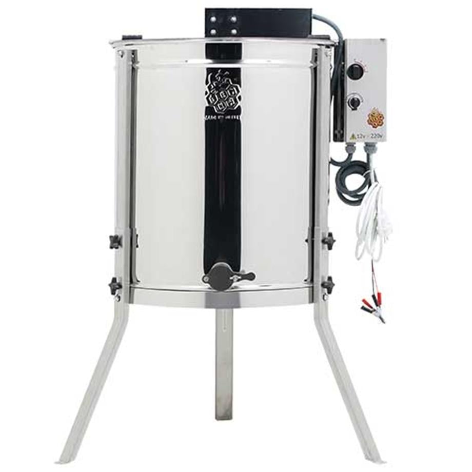 4 Çerçeveli Bal Süzme Makinesi Motorlu 12V-220V AISI 304