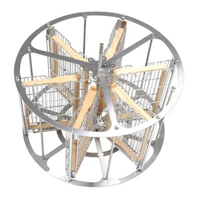 6 Çerçeveli Yatarlı Bal Süzme Makinesi Tam Otomatik AISI 304
