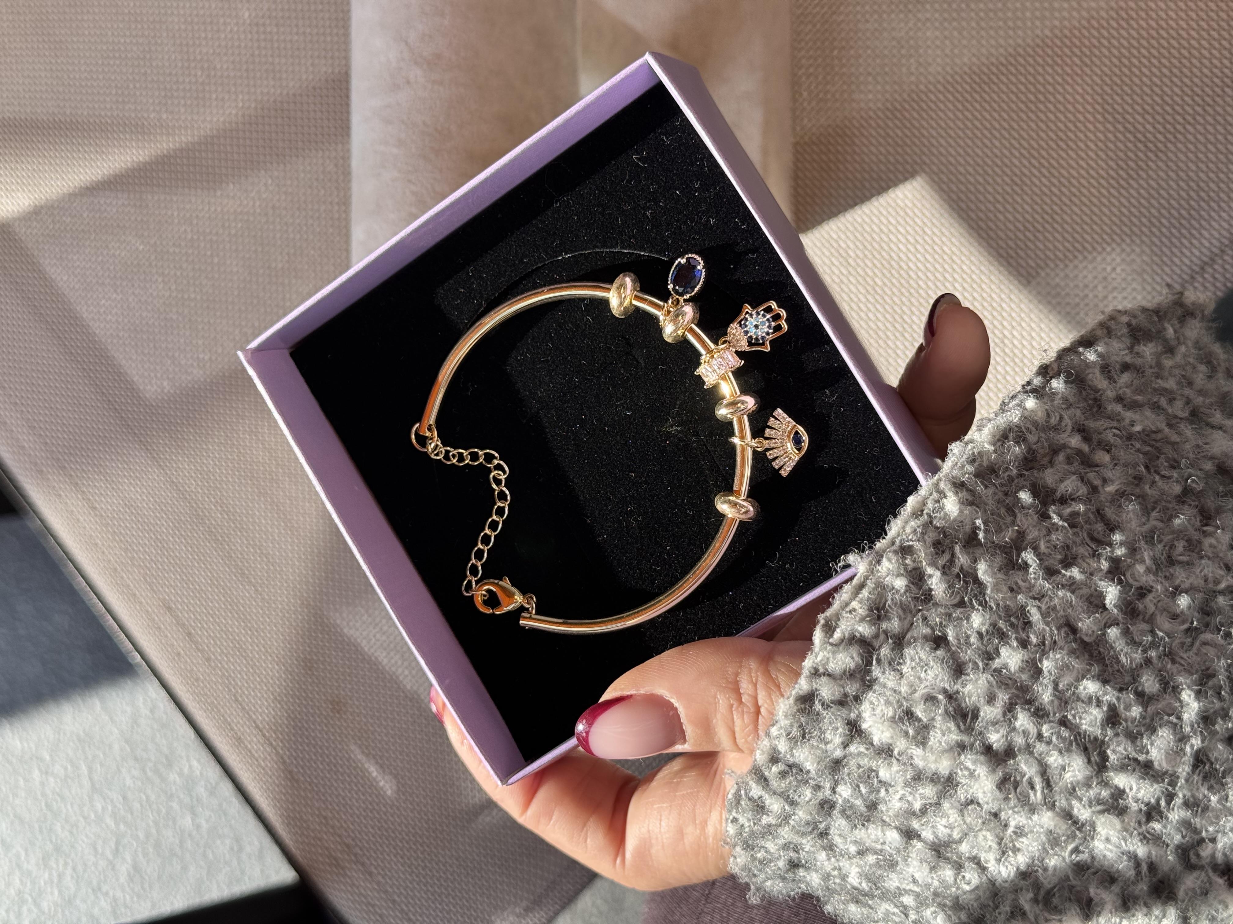 14k charmlı bileklik