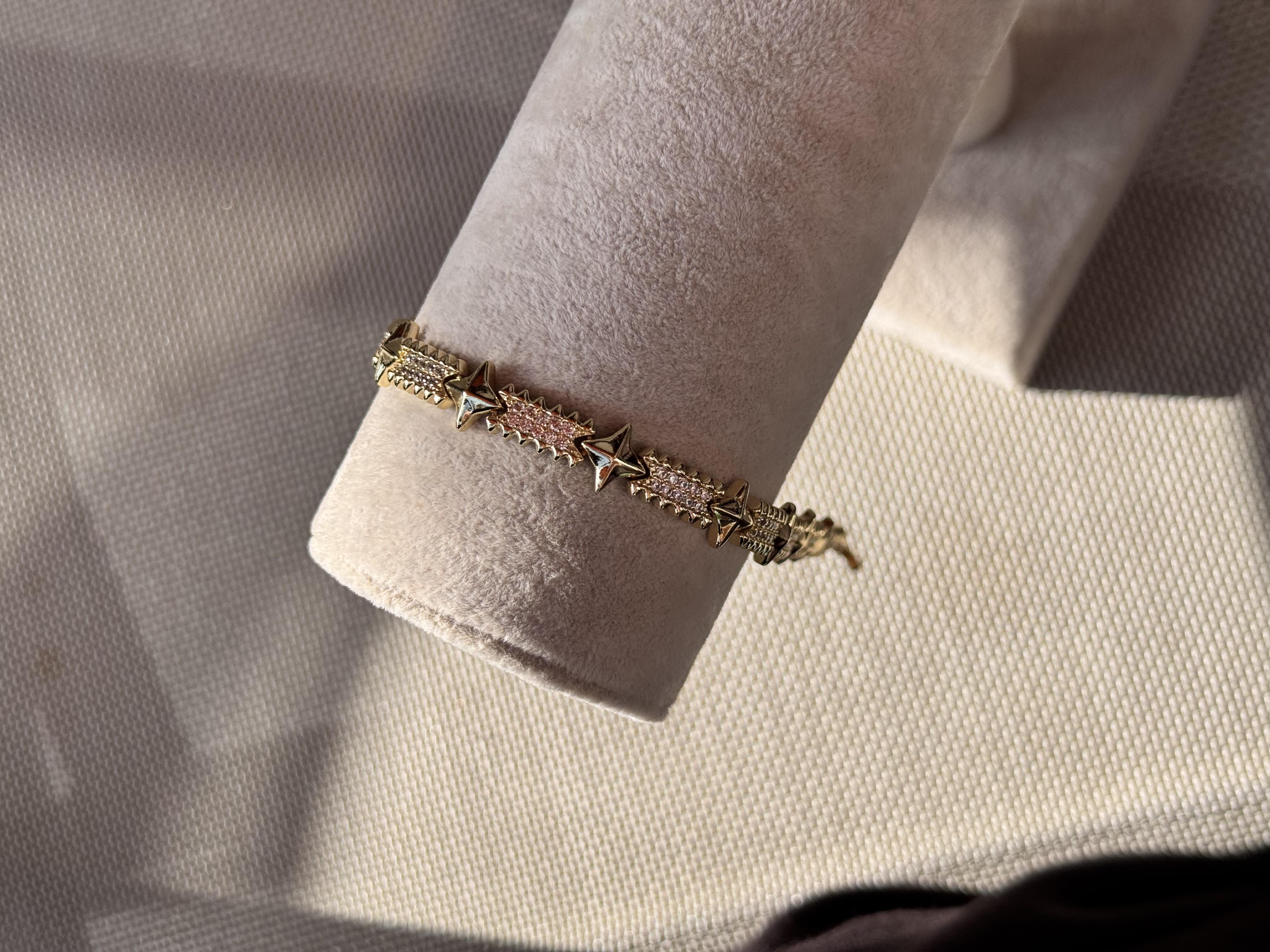 14k taşlı marka bileklik