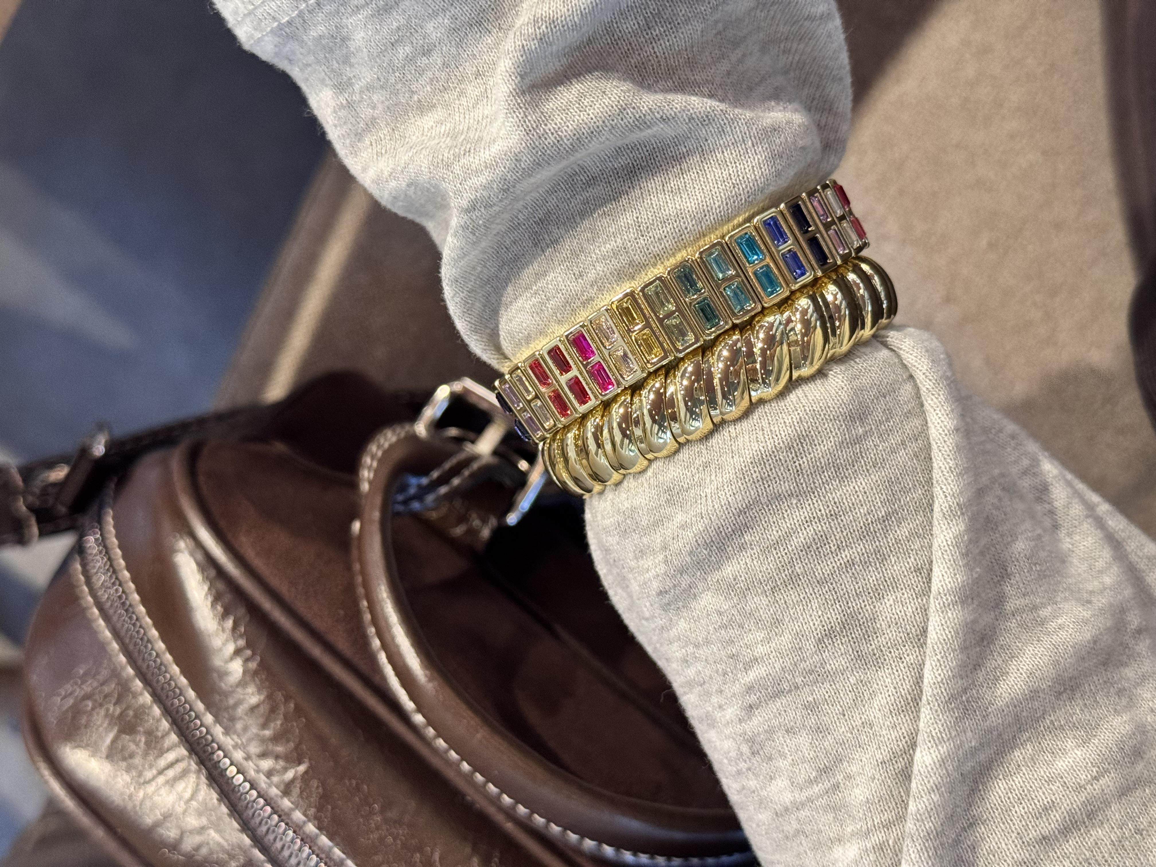 İkili taşlı Bileklik seti