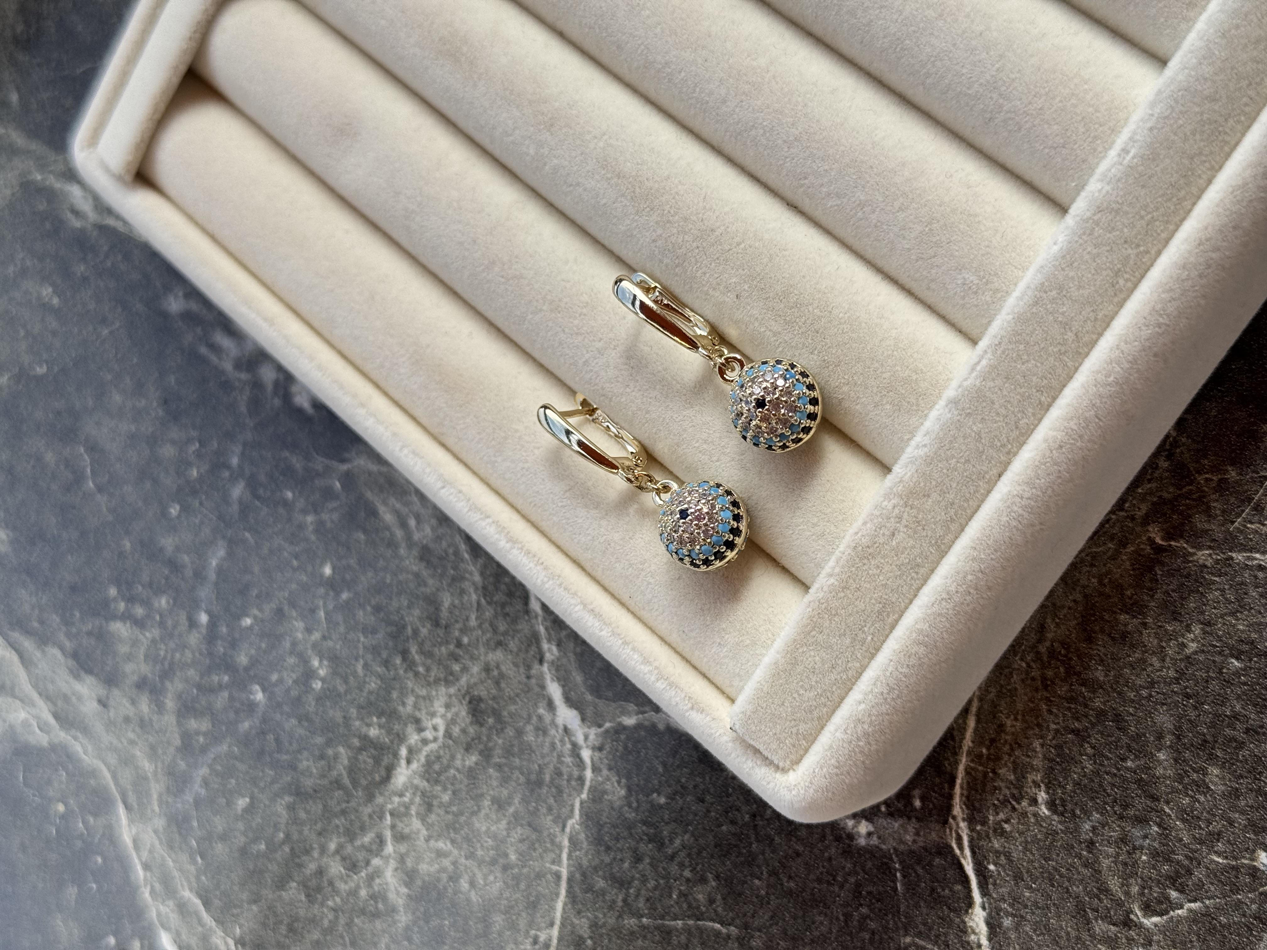 Özel Seri nazar boncuğu Küpe