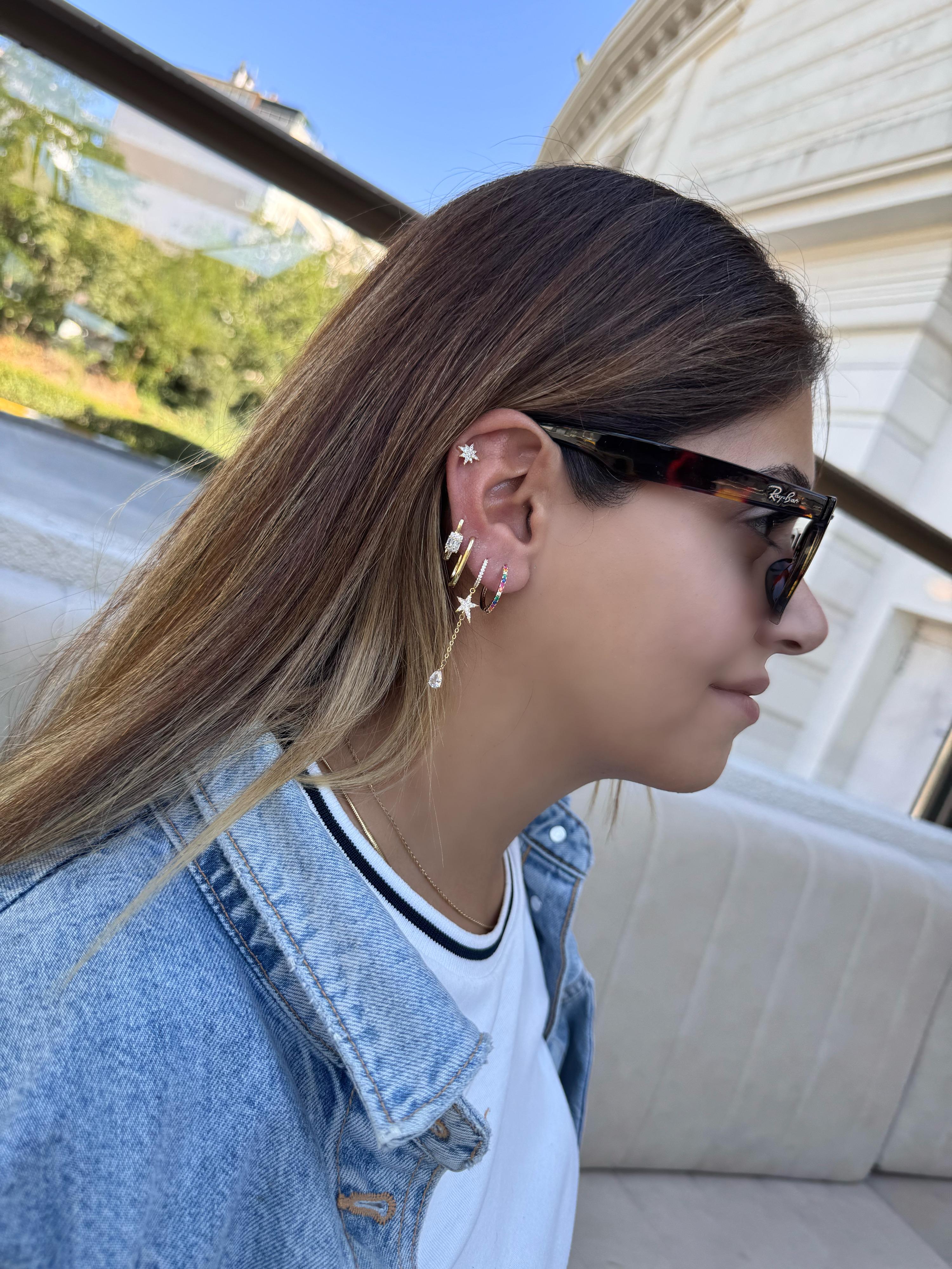 Özel Seri Sallantılı Renkli Altılı Set Küpe