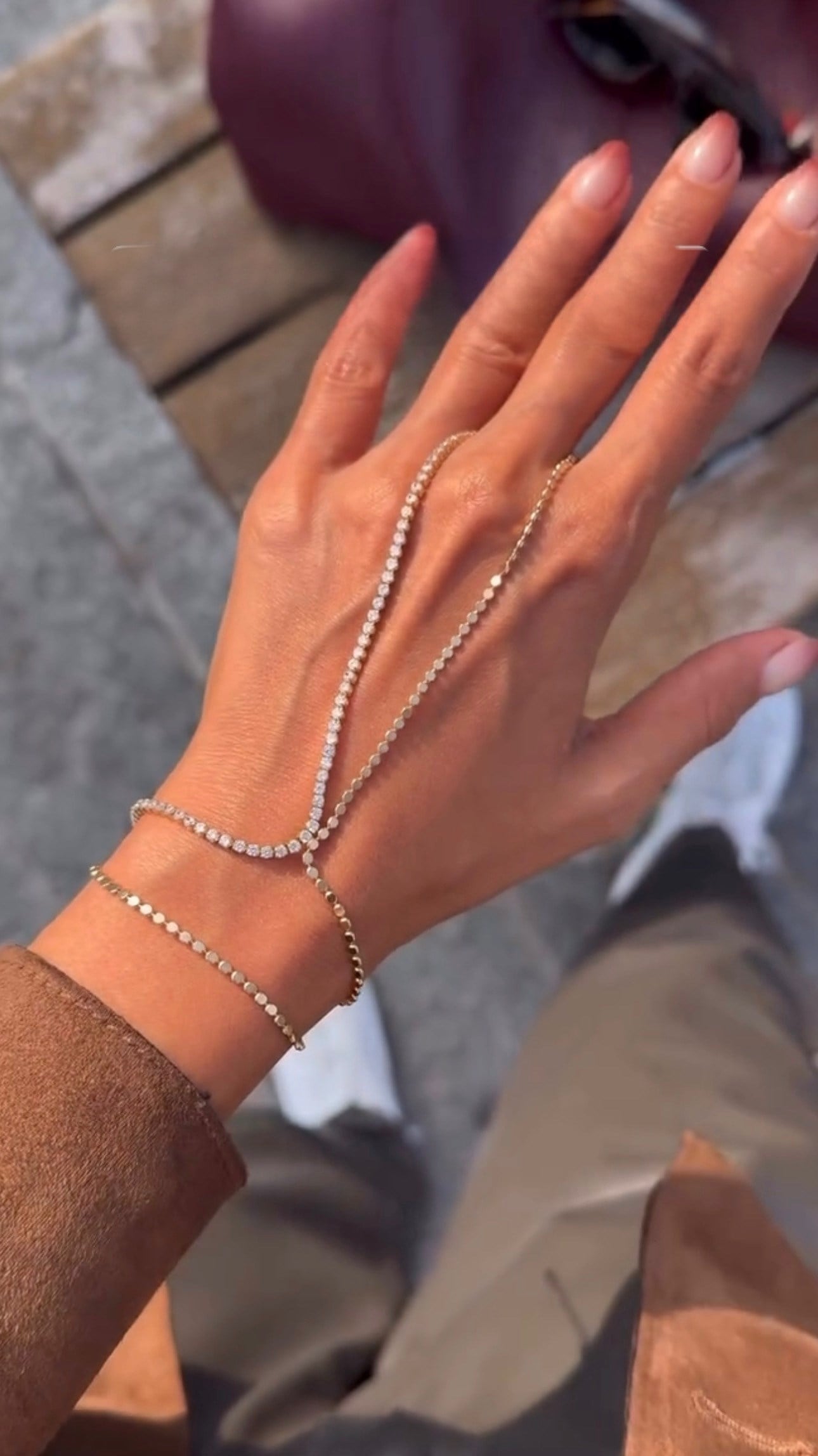 Yarısı taşlı 14k şahmeran bileklik 
