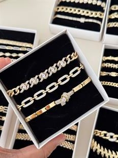 14k Özel Seri Bileklik Seti 