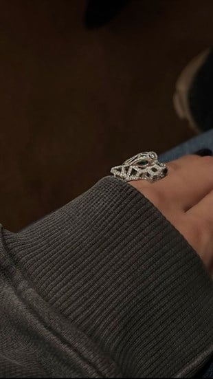 Cartier gümüş kaplan taşlı yüzük