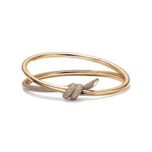 İkili taşlı gold marka bileklik