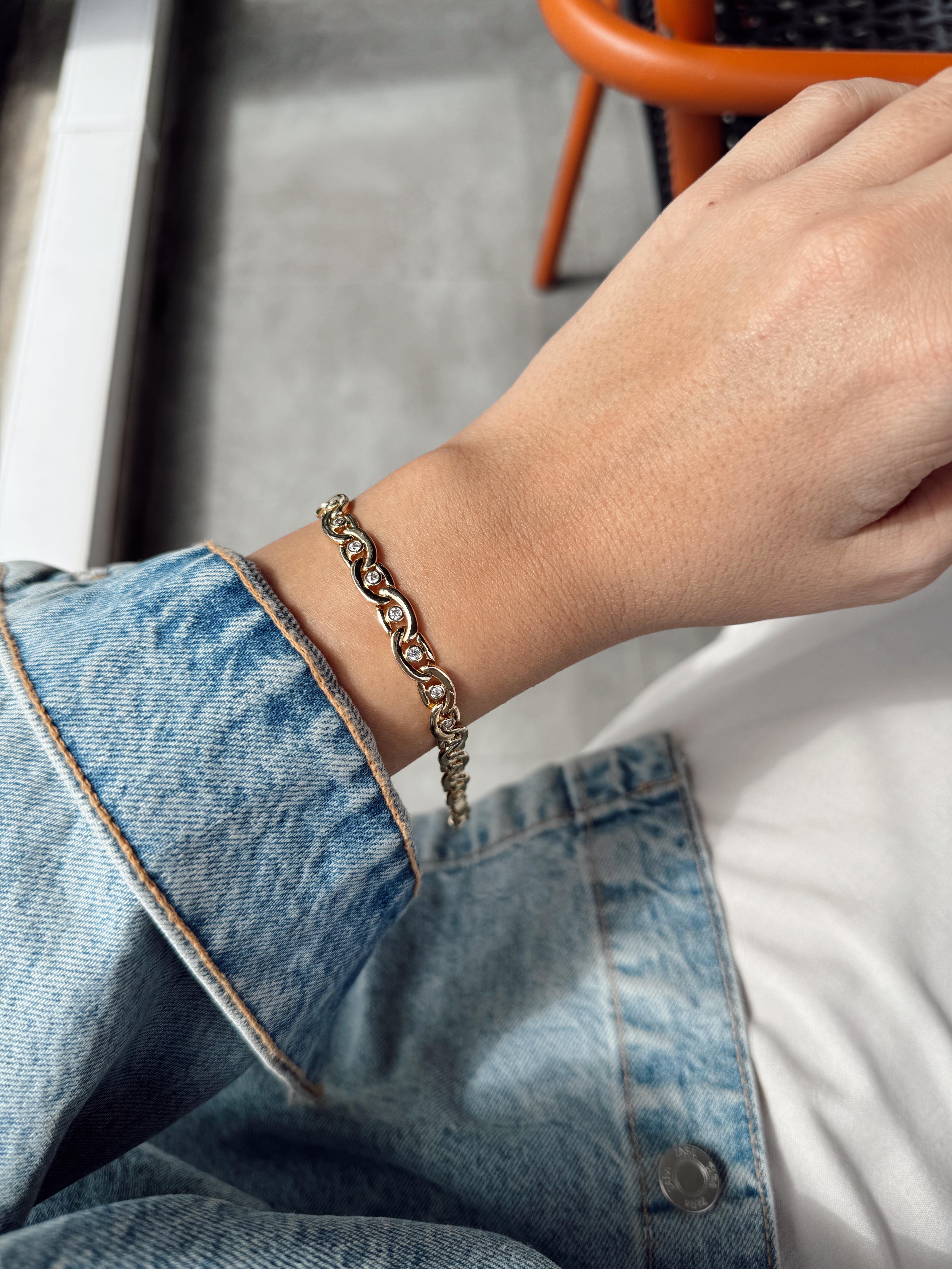14k Özel seri vip Bileklik 125