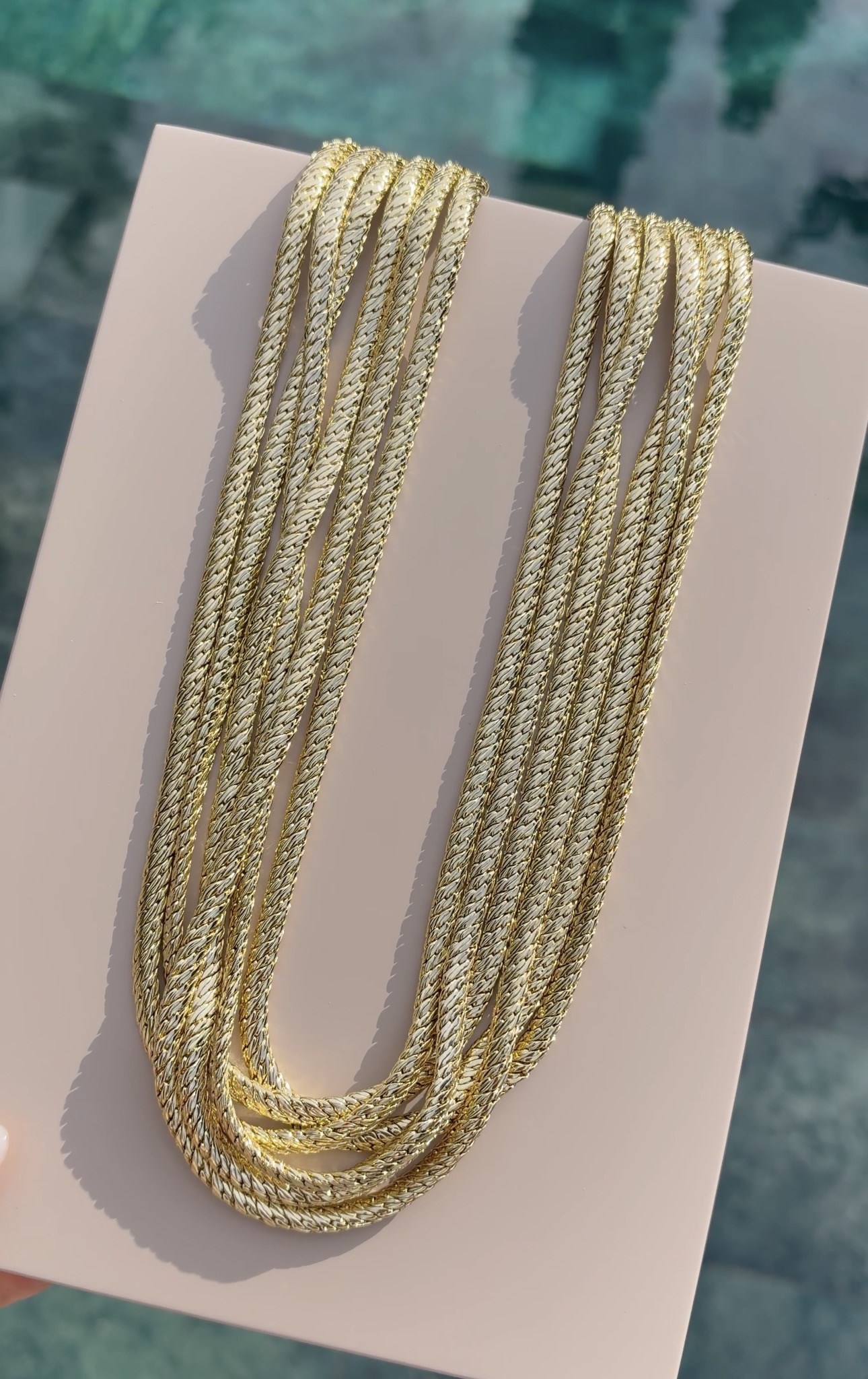 Hasır gold Kolye ( 60cm)