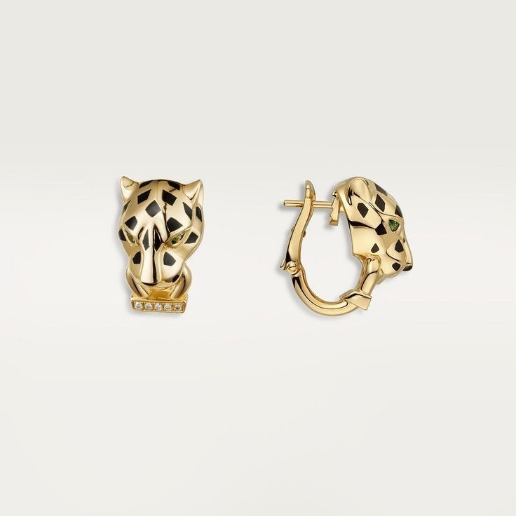 Marka cartier gold taşsız küpe