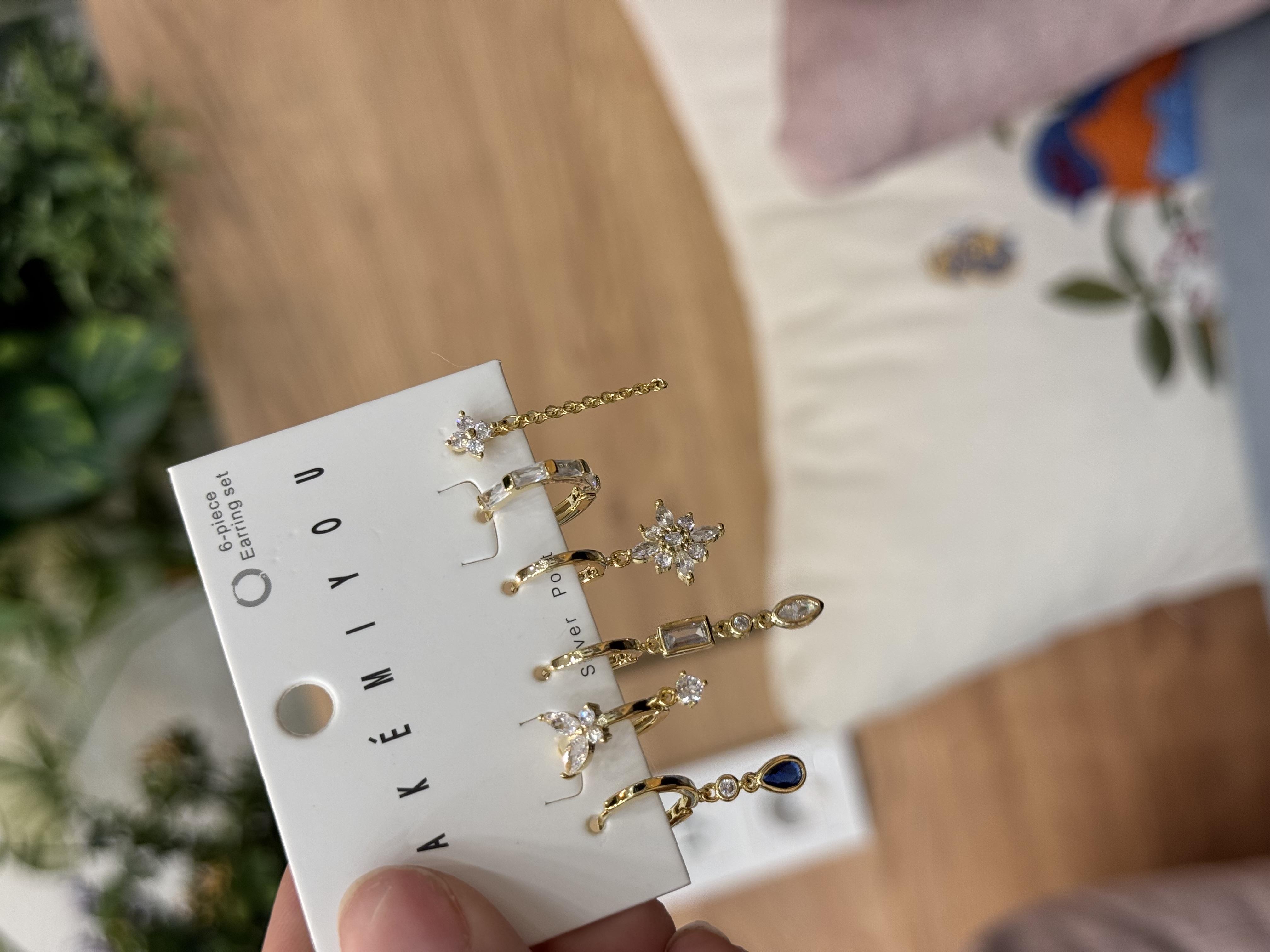 Özel Seri Sallantılı Altılı Set Küpe