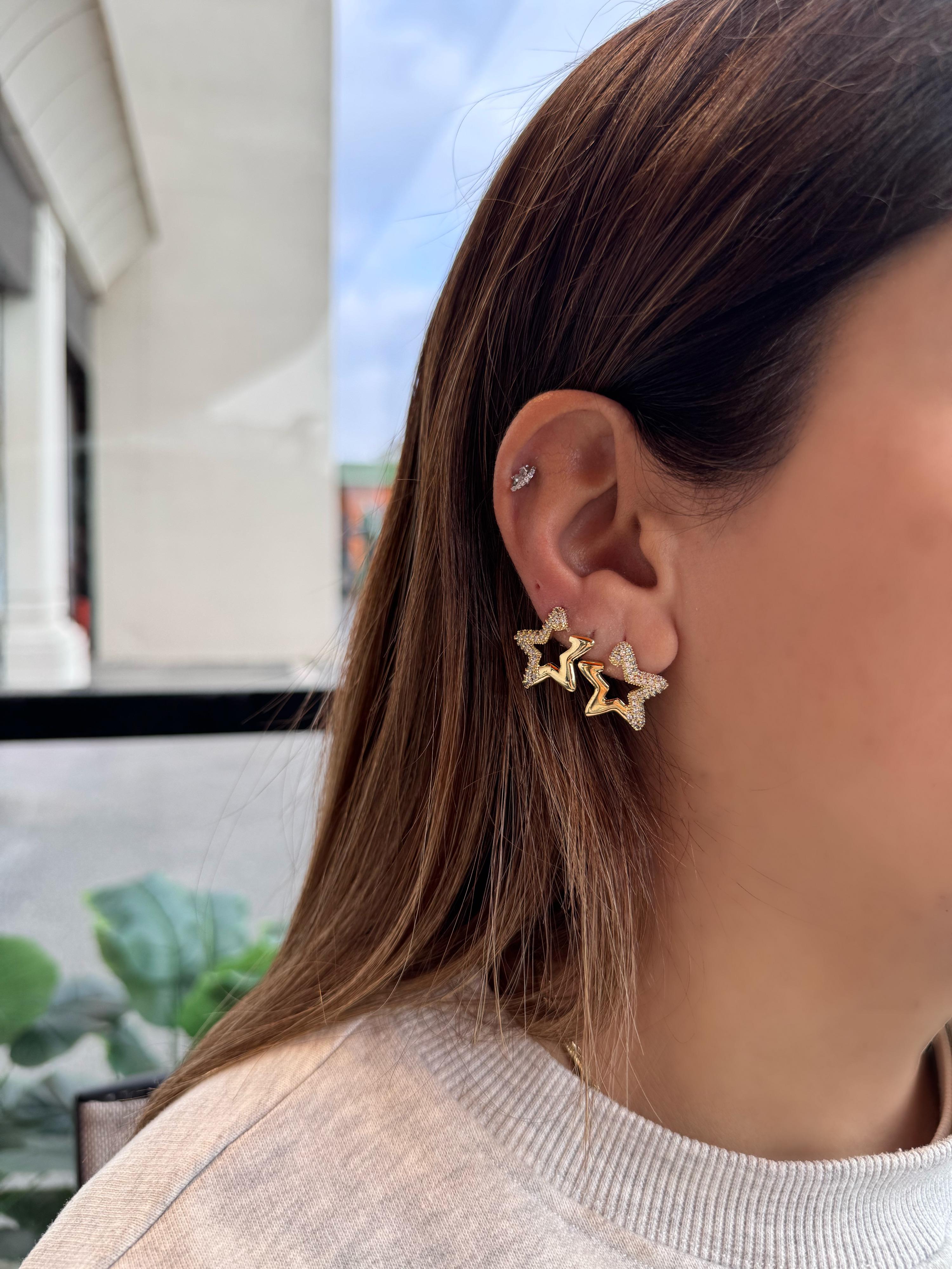 Özel Seri yıldız küpe