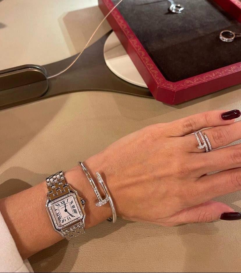 Yeni çivi Çelik Gümüş Renk Marka taşlı Bileklik 