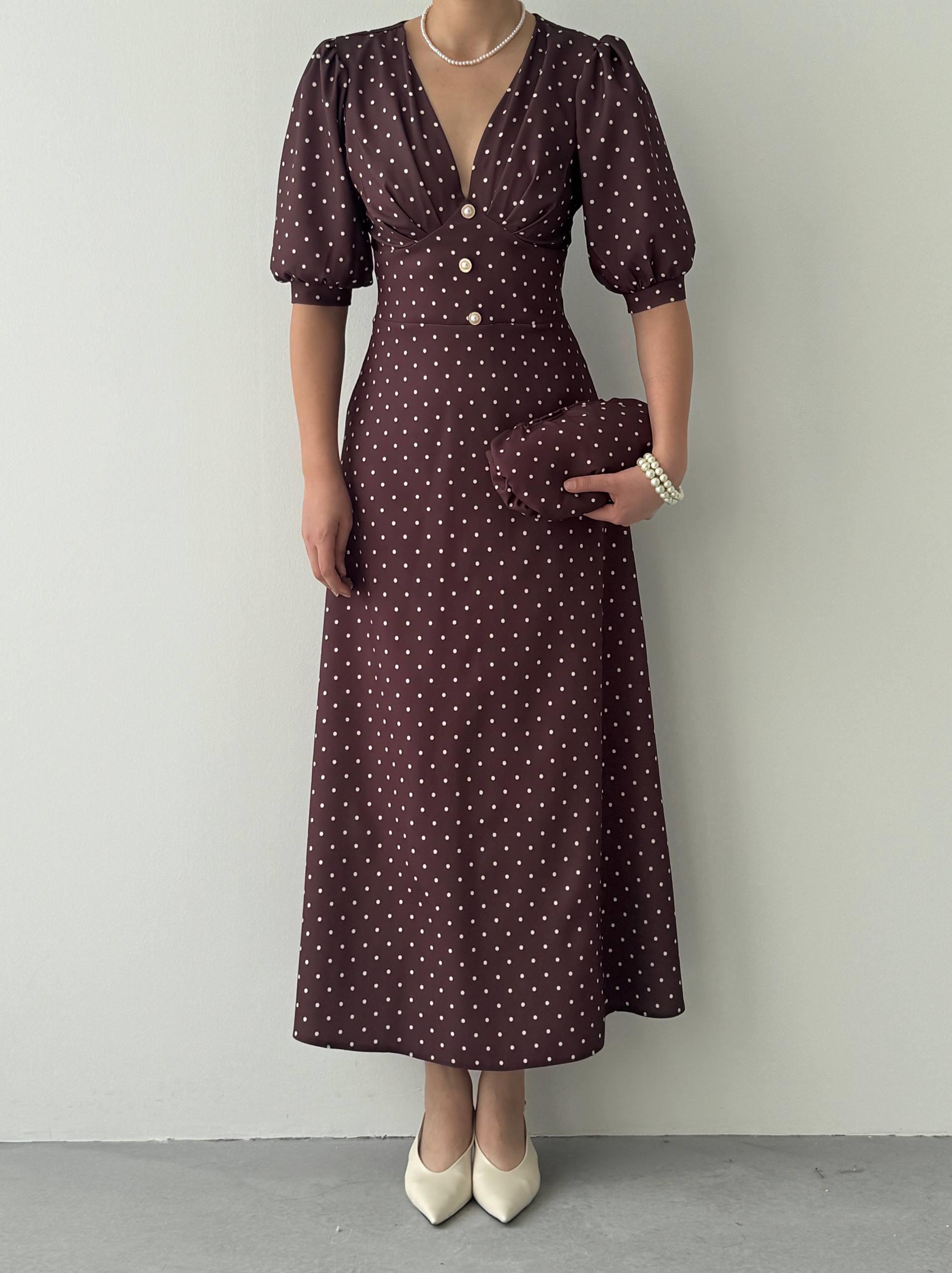 Zoen Düğme Detaylı Elbise