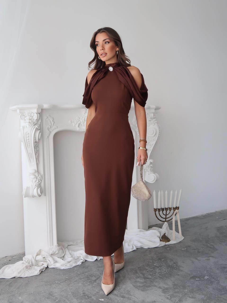 Ello Düğme Detaylı Tasarım Elbise 