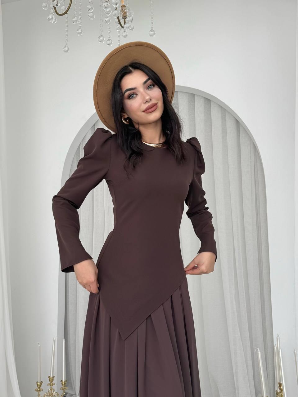 Elor Asimetrik Drapeli Elbise