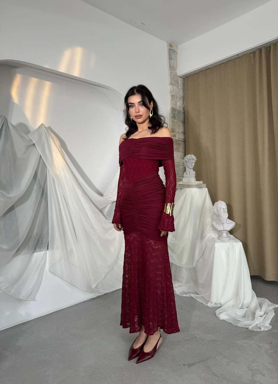 Aylen Dantel Tasarım Straplez Elbise