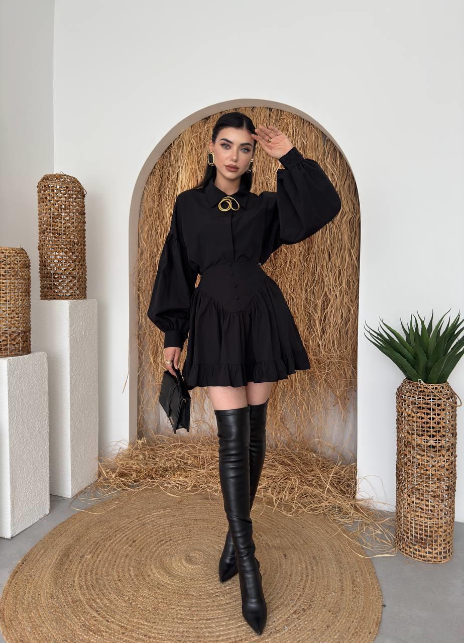 Baxte Düğme Detaylı İkili Takım