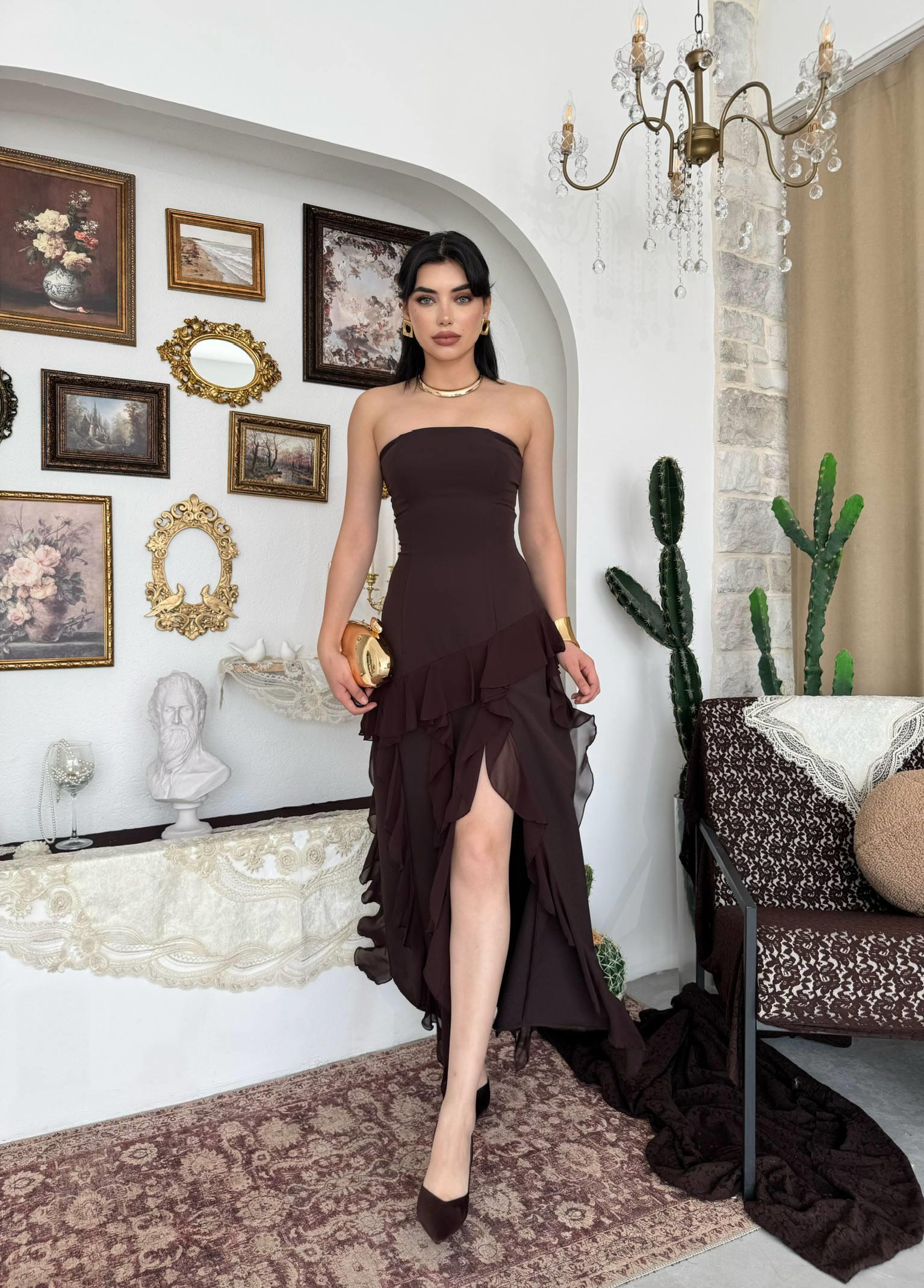 Madel Straplez Elbise