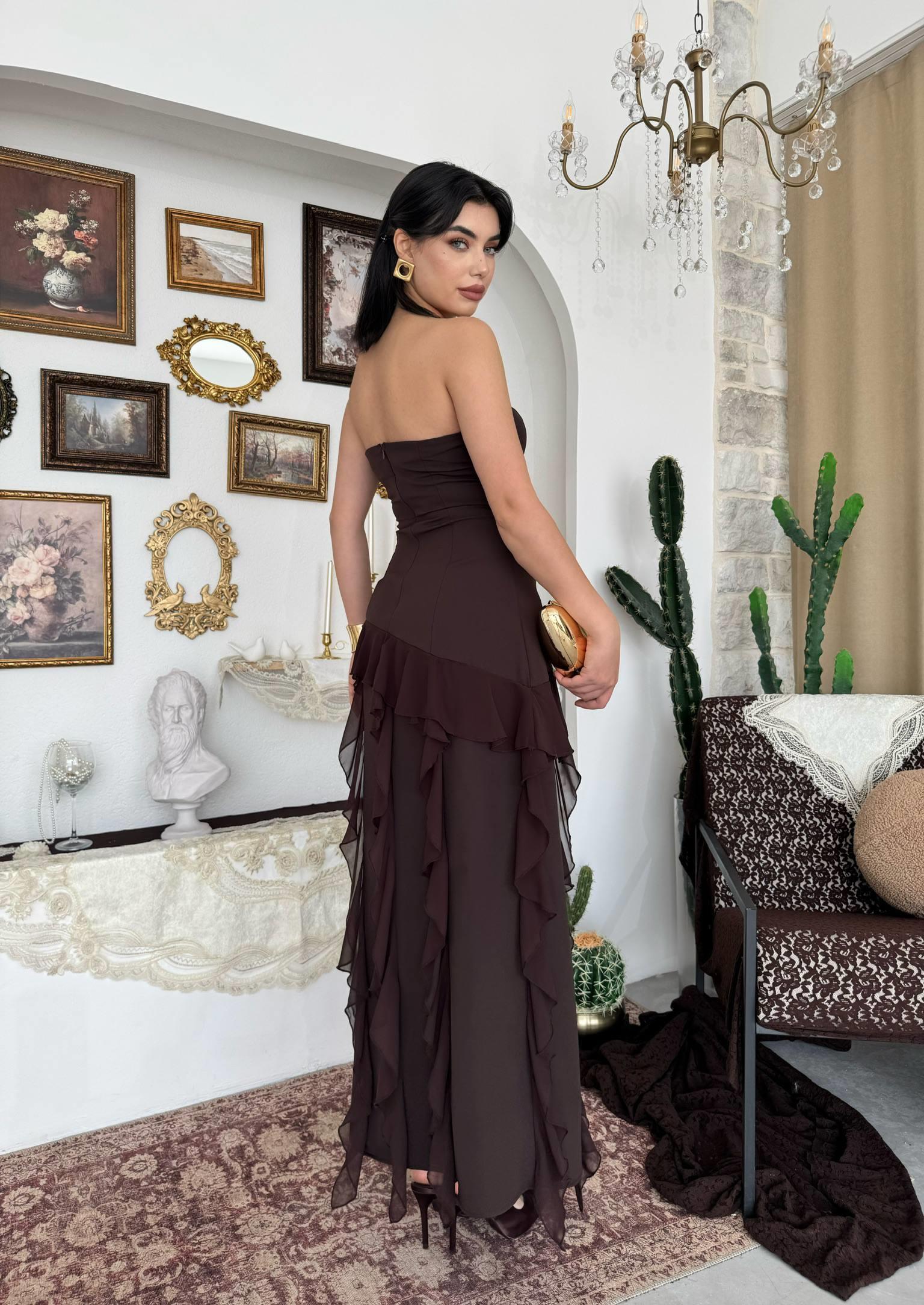 Madel Straplez Elbise