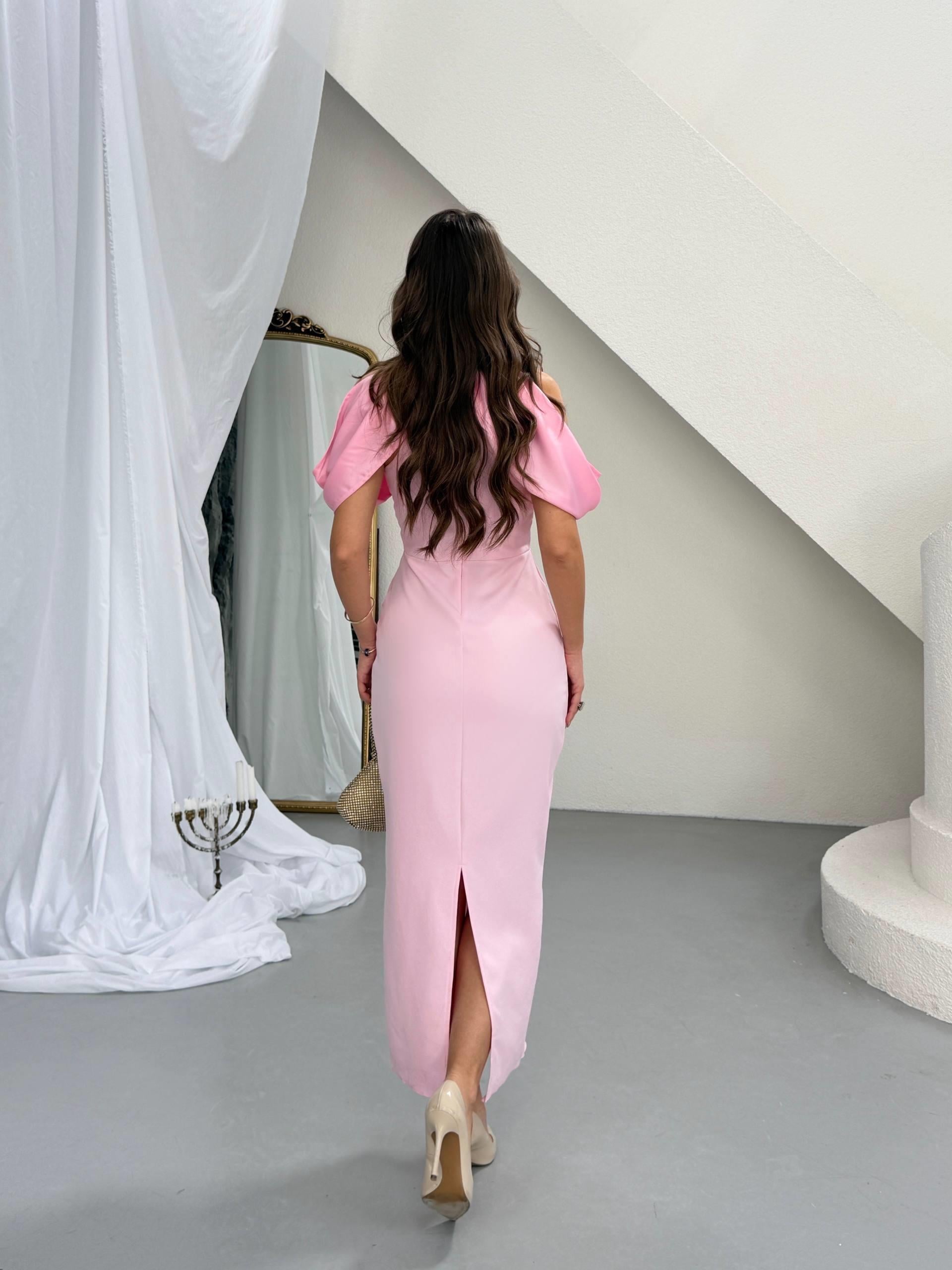 Ello Düğme Detaylı Tasarım Elbise