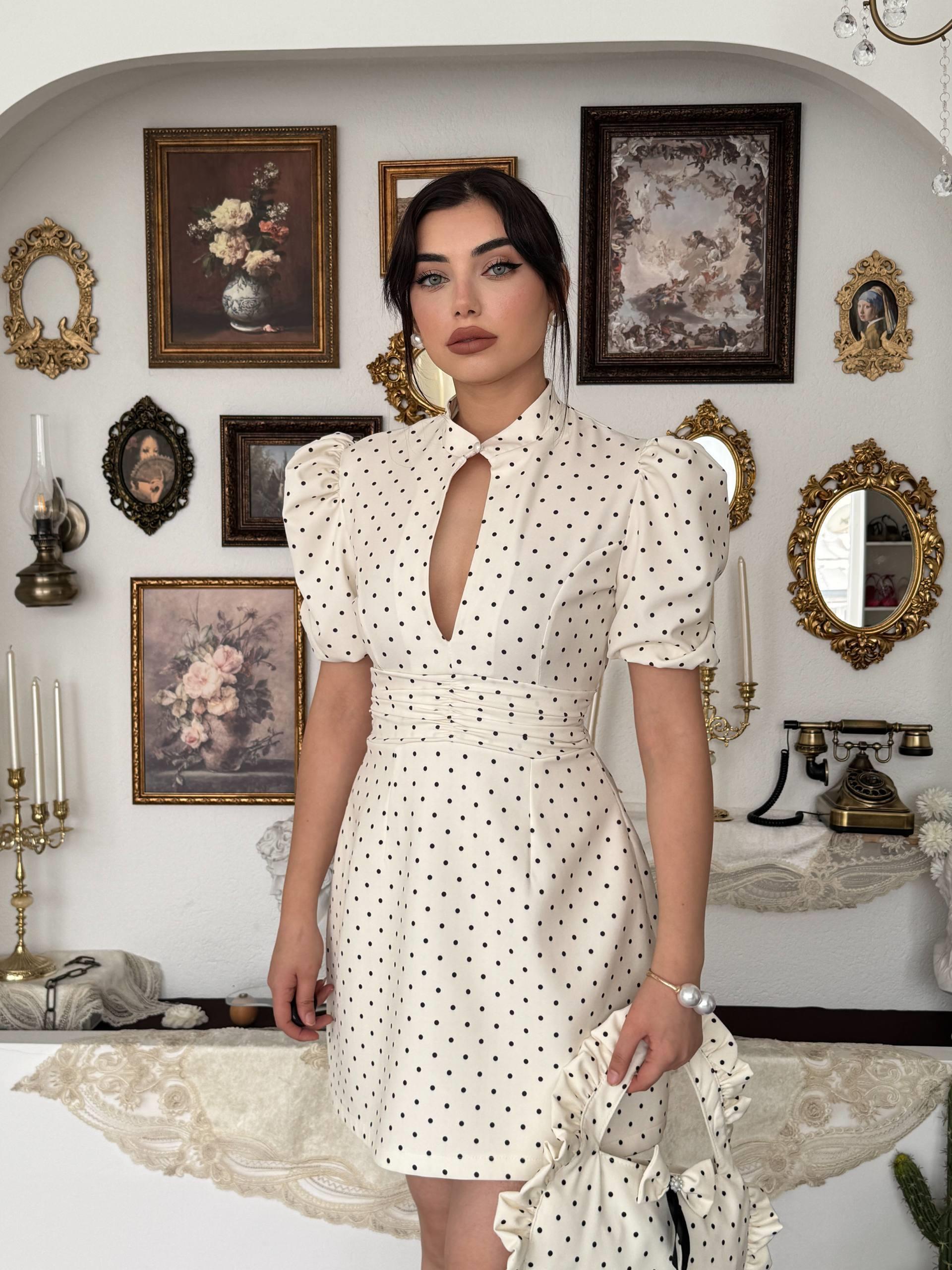 Yues Cut Out Detaylı Mini Elbise