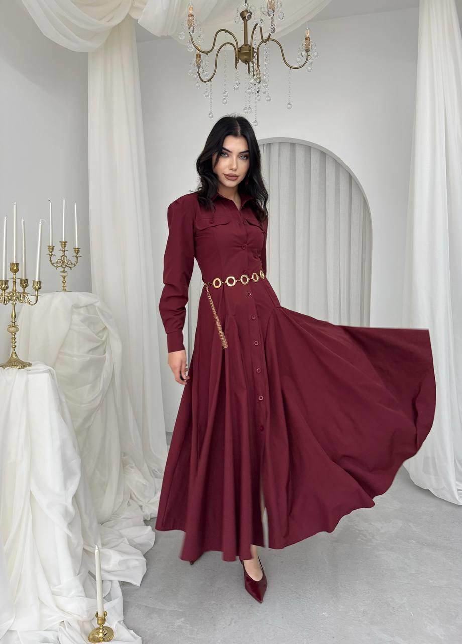 Feris Düğme Detaylı Elbise