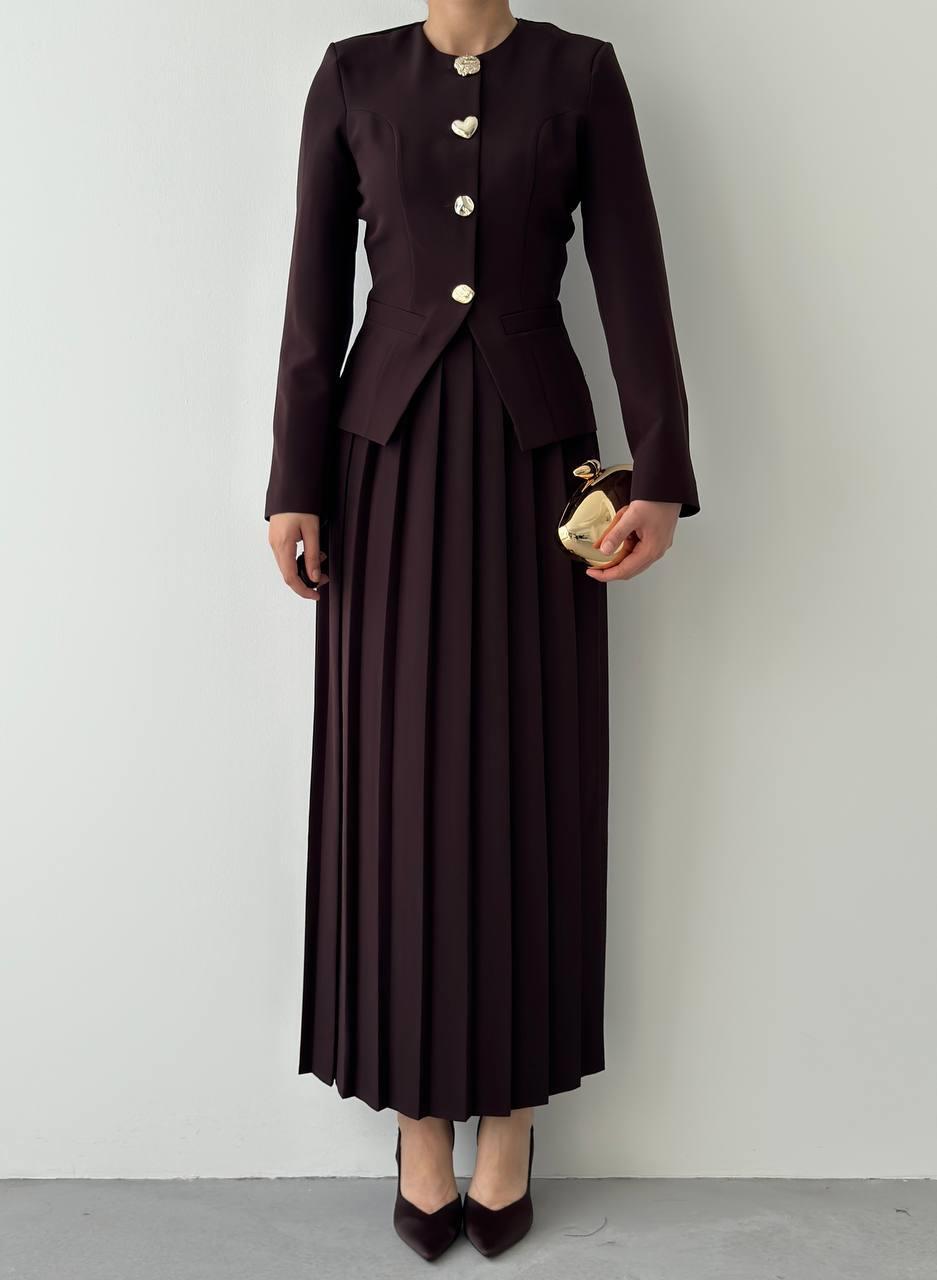 Afra Düğme Detaylı Takım