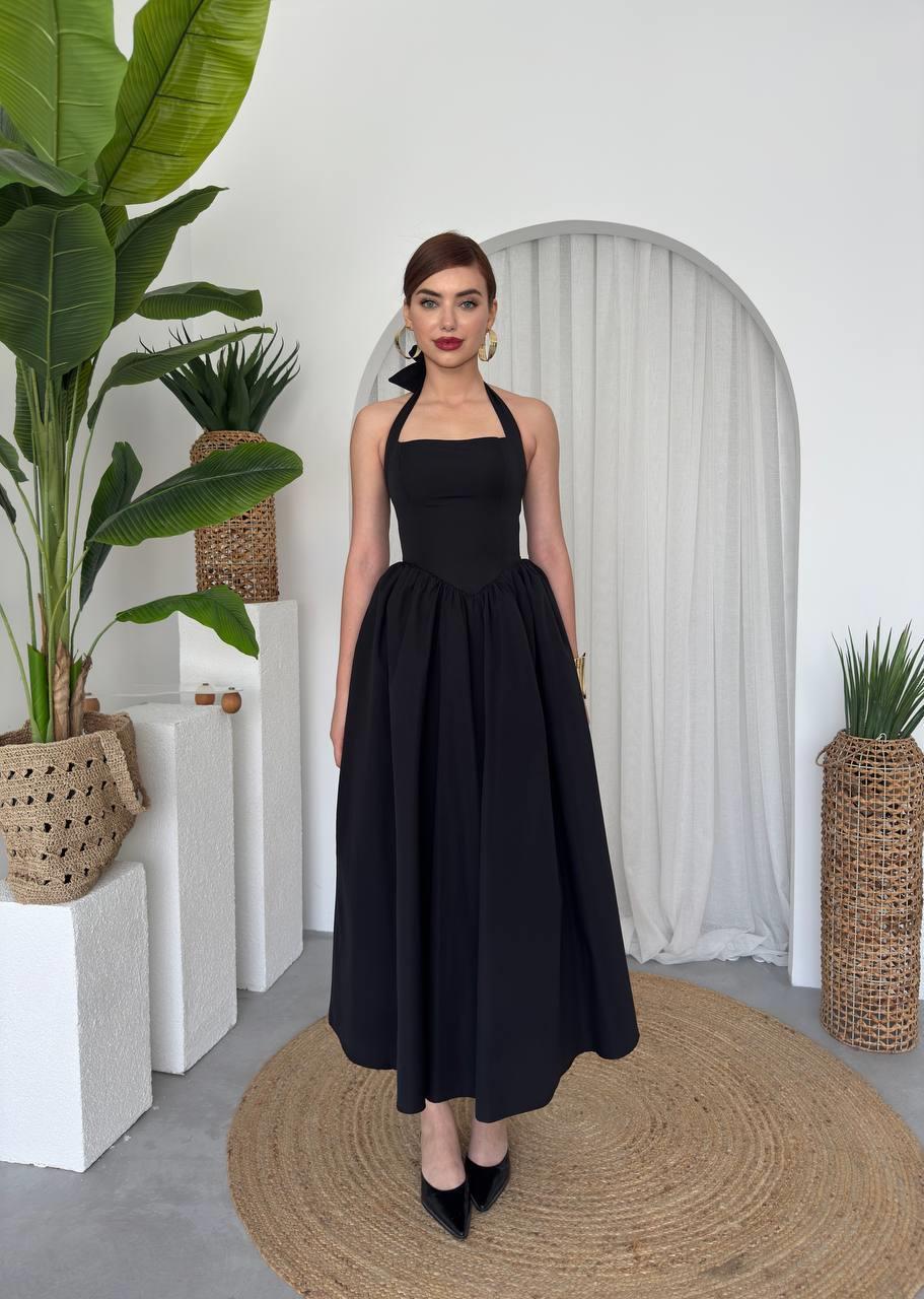 Fedro Poplin Midi Elbise