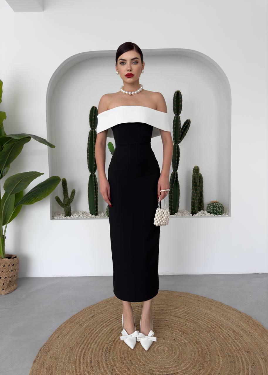 Noble Madonna Yaka Uzun Elbise