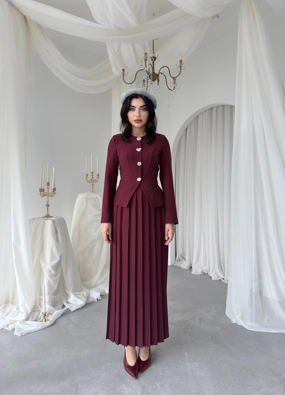 Afra Düğme Detaylı Takım