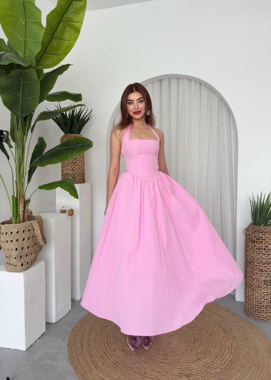 Fedro Poplin Midi Elbise