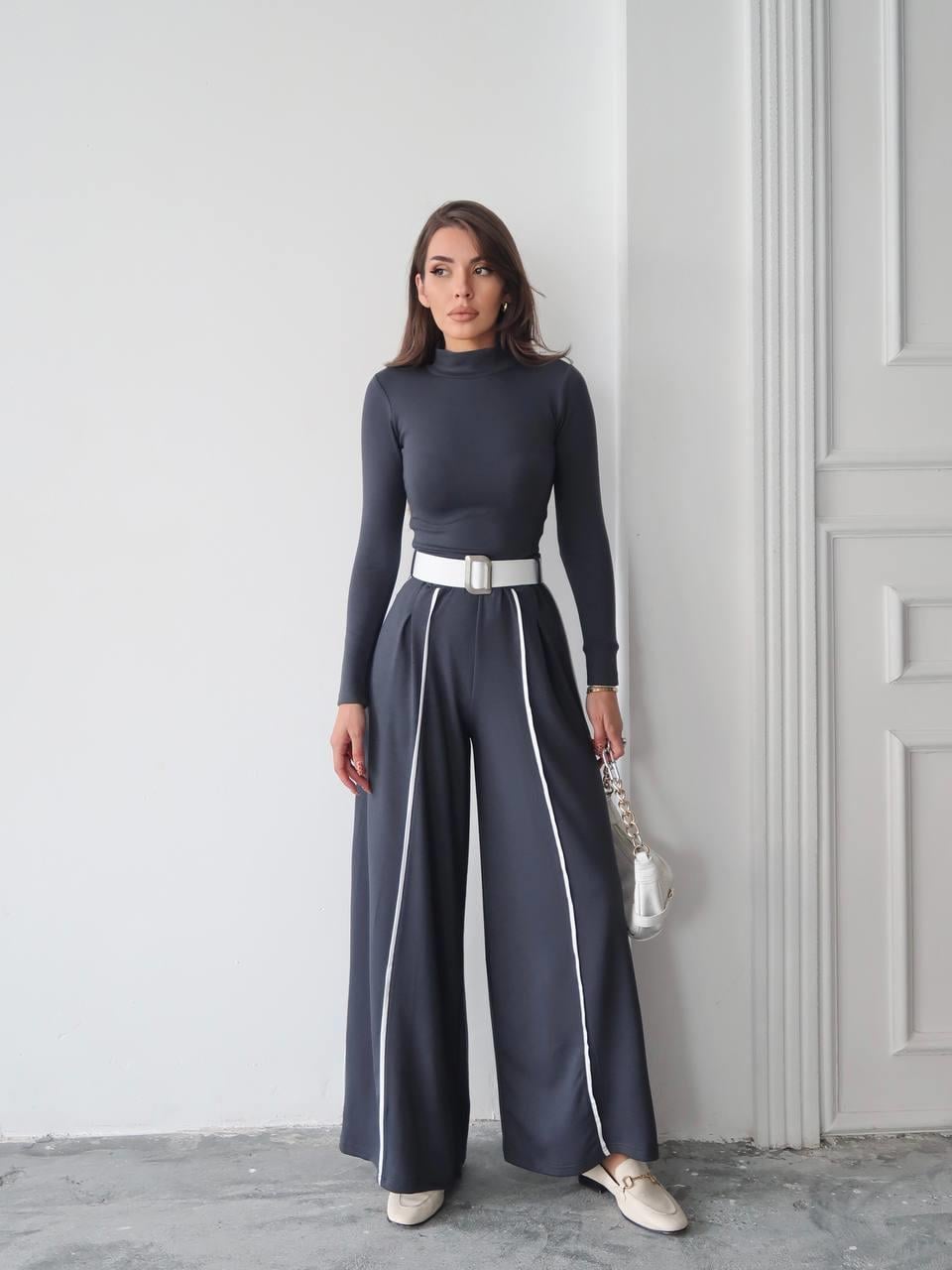 Kemerli Sweatshirt Pantolon Takım