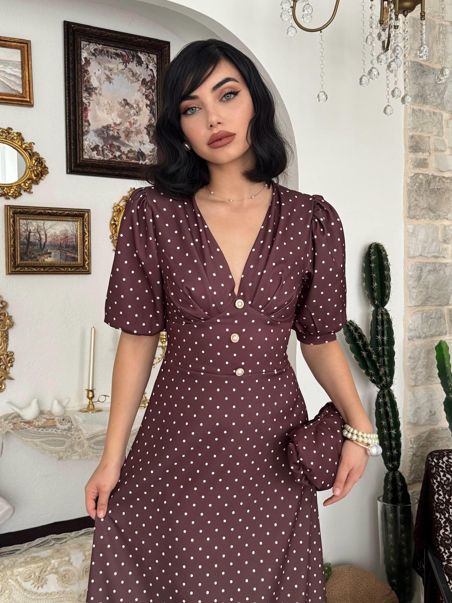 Zoen Düğme Detaylı Elbise