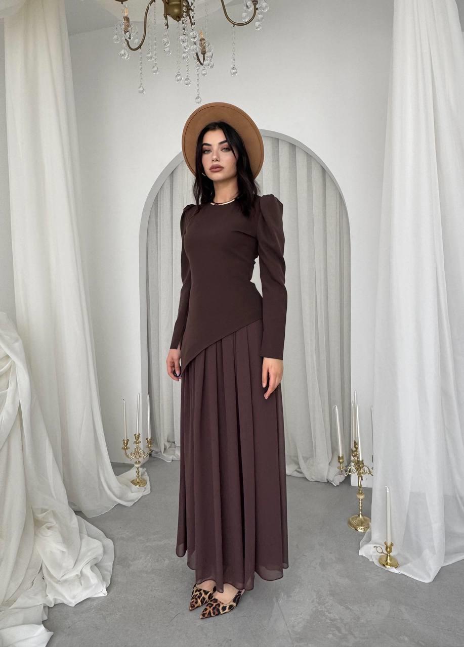 Elor Asimetrik Drapeli Elbise