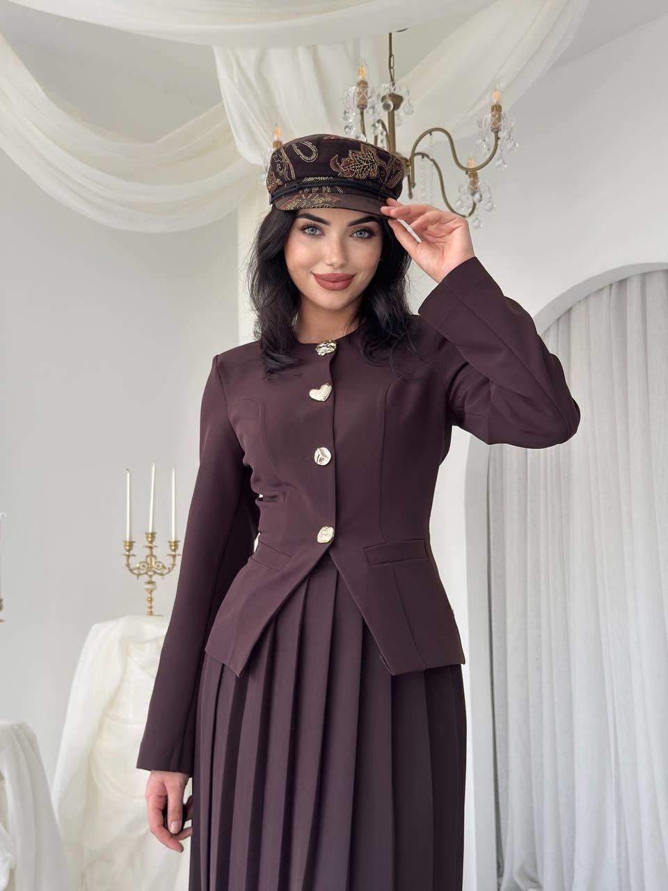 Afra Düğme Detaylı Takım